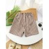 imageSOLY HUX Toddler Boys Striped Shorts Elastic Waist Straight Leg Casual Summer Track ShortsMulticoloured Striped
