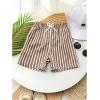 imageSOLY HUX Toddler Boys Striped Shorts Elastic Waist Straight Leg Casual Summer Track ShortsMulticoloured Striped