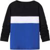 imageSOLY HUX Boys Color Block T Shirts Crew Neck Long Sleeve Tees Causal TopsDusty Blue Colorblock