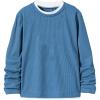 imageSOLY HUX Boys Crew Neck Long Sleeve T Shirt Contrast Binding Waffle Knit Tee TopsPure Blue