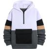 imageSOLY HUX Boys Half Zip Hoodies Color Block Long Sleeve Flap Pocket Pullover Sweatshirt Fall ClothesMulticoloured