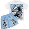 imageSOLY HUX Boys Outfits Graphic Short Sleeve T Shirts and Shorts 2 Piece Set Summer ClothesBlue White Graphic