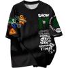 imageSOLY HUX Boys Summer Tops Letter Graphic Short Sleeve Shirts Crew Neck Loose Tee ShirtBlack Skull