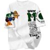 imageSOLY HUX Boys Summer Tops Letter Graphic Short Sleeve Shirts Crew Neck Loose Tee ShirtWhite Skull