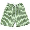 imageSOLY HUX Toddler Boys Striped Shorts Elastic Waist Straight Leg Casual Summer Track ShortsLime Green Striped