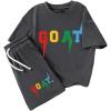 imageSOLY HUX Toddler Boys Summer 2 Piece Outfits Letter Graphic Short Sleeve Tee Top and Shorts Clothing SetsGrey Letter