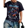 imageSOLY HUX Toddler Boys Tops Graphic Racing Short Sleeve Crew Neck Tee Shirts Streetwear Summer ClothesBlack Graphic