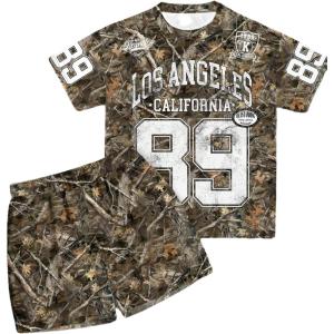 imageSOLY HUX Boys Clothing Set 2 Piece Camo Graphic Short Sleeve T Shirt and Shorts StreetwearMulticolor