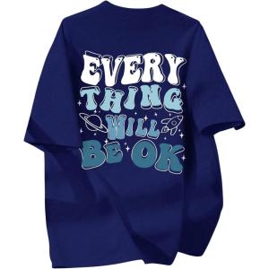 imageSOLY HUX Boys Graphic Tees Letter Print Short Sleeve T Shirt Crew Neck Casual Summer Tops StreetwearDark Blue Letter