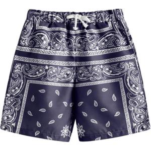 imageSOLY HUX Boys Summer Boho Paisley Print Drawstring High Waisted ShortsNavy Blue Paisley