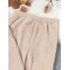 imageSOLY HUX Girls Bear Ear Fuzzy Drop Shoulder Hoodie Sweatshirt with Sweatpants Two Piece OutfitPlain Khaki