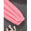 imageSOLY HUX Girls Bear Ear Fuzzy Drop Shoulder Hoodie Sweatshirt with Sweatpants Two Piece OutfitPure Pink