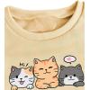 imageSOLY HUX Girls Cute Graphic Sweatshirt Cartoon Cat Print Long Sleeve Crewneck Pullover TopsApricot Cartoon