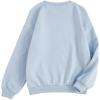imageSOLY HUX Girls Graphic Letter Print Sweatshirt Crewneck Long Sleeve Cute Drop Shoulder Pullover TopsBlue Letter