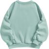 imageSOLY HUX Girls Graphic Letter Print Sweatshirt Crewneck Long Sleeve Cute Drop Shoulder Pullover TopsMint Green Letter Printed
