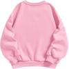 imageSOLY HUX Girls Graphic Letter Print Sweatshirt Crewneck Long Sleeve Cute Drop Shoulder Pullover TopsPink