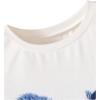 imageSOLY HUX Girls 2 Piece Outfits Cute Graphic Short Sleeve Tee Tops and Flare Leg Pants SetMulticoloured Butterfly