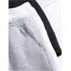 imageSOLY HUX Girls 3 Packs Sweat Shorts Elastic Waist Casual Summer SweatShorts Teen ApparelBlack Grey White