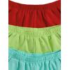 imageSOLY HUX Girls 3 Packs Sweat Shorts Elastic Waist Casual Summer SweatShorts Teen ApparelRed Green Blue