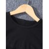 imageSOLY HUX Girls Butterfly Print Cami Tops ampamp High Low Hem Short Sleeve T Shirt with Sweatpants 3 PieceBlack Blue Butterfly