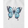 imageSOLY HUX Girls Butterfly Print Cami Tops ampamp High Low Hem Short Sleeve T Shirt with Sweatpants 3 PieceBlue Butterflies a