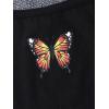 imageSOLY HUX Girls Butterfly Print Cami Tops ampamp High Low Hem Short Sleeve T Shirt with Sweatpants 3 PieceLight Blue Butterfly