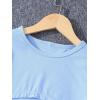 imageSOLY HUX Girls Butterfly Print Cami Tops ampamp High Low Hem Short Sleeve T Shirt with Sweatpants 3 PieceLight Blue Butterfly