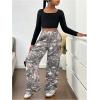imageSOLY HUX Girls Camo Wide Leg Pants Drawstring Waist Baggy Sweatpants with PocketMulticolored