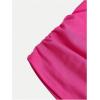 imageSOLY HUX Girls Short Sleeve Crew Neck Slim Fitted Basic TShirts Summer Tops with Hair TiesHot Pink