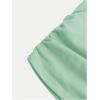 imageSOLY HUX Girls Short Sleeve Crew Neck Slim Fitted Basic TShirts Summer Tops with Hair TiesMint Green