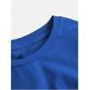 imageSOLY HUX Girls Short Sleeve Crew Neck Slim Fitted Basic TShirts Summer Tops with Hair TiesRoyal Blue