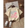 imageSOLY HUX Girls Short Sleeve Graphic Tees Crew Neck Beach Tops Casual Summer TShirtsBeige Letter