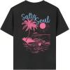 imageSOLY HUX Girls Short Sleeve Graphic Tees Crew Neck Beach Tops Casual Summer TShirtsBlack Graphic
