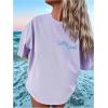 imageSOLY HUX Girls Short Sleeve Graphic Tees Crew Neck Beach Tops Casual Summer TShirtsPurple Graphic