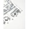 imageSOLY HUX Mens Boho Summer Shorts Paisley Drawstring Elastic Waist Short Pants Beach Vacation OutfitWhite Paisley