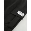 imageSOLY HUX Mens Drawstring Waist Straight Leg Outdoor Baggy Cargo Pants with Pocket StreetwearSolid Black