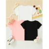 imageSOLY HUX Toddler Girls Graphic tees Short Sleeve Crew Neck t Shirt Casual Summer tee Tops 4 Piece SetMulticoloured