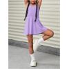 imageSOLY HUX Toddler Girls Sleeveless Mini Tennis Dress Kids Athletic Workout Golf Tank Dresses ActivewearSolid Purple