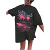 imageSOLY HUX Girls Short Sleeve Graphic Tees Crew Neck Beach Tops Casual Summer TShirtsBlack Graphic