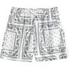 imageSOLY HUX Mens Boho Summer Shorts Paisley Drawstring Elastic Waist Short Pants Beach Vacation OutfitWhite Paisley