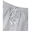 imageSOLY HUX Mens Baggy Sweatpants Drawstring Elastic Waist Straight Leg Workout Athletic Pants with PocketsPlain Grey