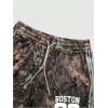 imageSOLY HUX Mens Camo Pants Drawstring Waist Straight Leg Streetwear Baggy Sweatpants with PocketGreen Multi