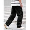 imageSOLY HUX Mens Cargo Jeans Y2k Grunge Hip Hop Wide Leg Baggy Denim Pants Streetwear with PocketsDark Grey