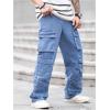 imageSOLY HUX Mens Cargo Jeans Y2k Grunge Hip Hop Wide Leg Baggy Denim Pants Streetwear with PocketsMedium Wash