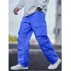 imageSOLY HUX Mens Cargo Jeans Y2k Grunge Hip Hop Wide Leg Baggy Denim Pants Streetwear with PocketsRoyal Blue