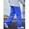 imageSOLY HUX Mens Cargo Jeans Y2k Grunge Hip Hop Wide Leg Baggy Denim Pants Streetwear with PocketsRoyal Blue
