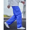 imageSOLY HUX Mens Cargo Jeans Y2k Grunge Hip Hop Wide Leg Baggy Denim Pants Streetwear with PocketsRoyal Blue