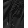 imageSOLY HUX Mens Casual Letter Print Drawstring Elastic Waist Athletic Workout Shorts with PocketBlack