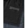 imageSOLY HUX Mens Casual Letter Print Drawstring Elastic Waist Athletic Workout Shorts with PocketBlack
