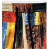 imageSOLY HUX Mens Color Block Baggy Straight Leg Pants Drawstring Elastic Waist Casual Vacation Pants with PocketsMulticoloured Printed